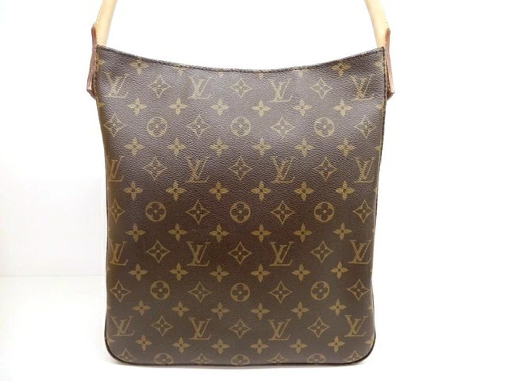 LOUIS VUITTON Noe Bag Shoulder Monogram Leather Brown